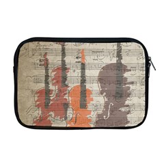 Music Notes Score Song Melody Classic Classical Vintage Violin Viola Cello Bass Apple Macbook Pro 17  Zipper Case by Maspions