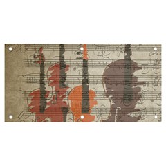 Music Notes Score Song Melody Classic Classical Vintage Violin Viola Cello Bass Banner And Sign 6  X 3  by Maspions