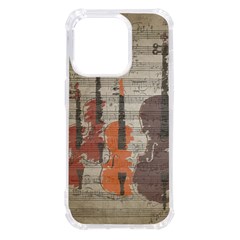 Music Notes Score Song Melody Classic Classical Vintage Violin Viola Cello Bass Iphone 14 Pro Tpu Uv Print Case by Maspions