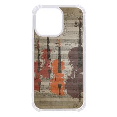 Music Notes Score Song Melody Classic Classical Vintage Violin Viola Cello Bass Iphone 13 Pro Tpu Uv Print Case by Maspions