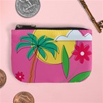 Ocean Watermelon Vibes Summer Surfing Sea Fruits Organic Fresh Beach Nature Mini Coin Purse Front