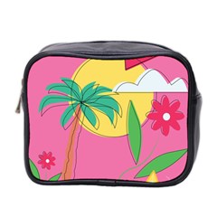 Ocean Watermelon Vibes Summer Surfing Sea Fruits Organic Fresh Beach Nature Mini Toiletries Bag (two Sides)