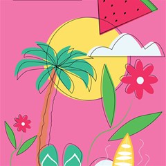 Ocean Watermelon Vibes Summer Surfing Sea Fruits Organic Fresh Beach Nature Play Mat (square) by Maspions