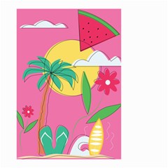 Ocean Watermelon Vibes Summer Surfing Sea Fruits Organic Fresh Beach Nature Small Garden Flag (two Sides)