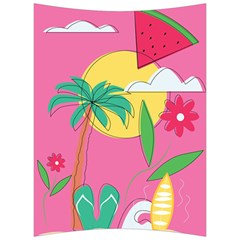 Ocean Watermelon Vibes Summer Surfing Sea Fruits Organic Fresh Beach Nature Back Support Cushion