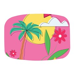 Ocean Watermelon Vibes Summer Surfing Sea Fruits Organic Fresh Beach Nature Mini Square Pill Box by Maspions