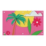 Ocean Watermelon Vibes Summer Surfing Sea Fruits Organic Fresh Beach Nature Banner and Sign 5  x 3  Front