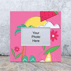 Ocean Watermelon Vibes Summer Surfing Sea Fruits Organic Fresh Beach Nature White Box Photo Frame 4  X 6 