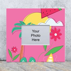 Ocean Watermelon Vibes Summer Surfing Sea Fruits Organic Fresh Beach Nature White Wall Photo Frame 5  X 7 