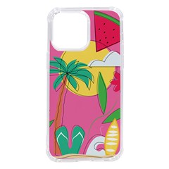 Ocean Watermelon Vibes Summer Surfing Sea Fruits Organic Fresh Beach Nature Iphone 14 Pro Max Tpu Uv Print Case by Maspions