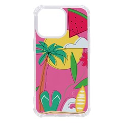 Ocean Watermelon Vibes Summer Surfing Sea Fruits Organic Fresh Beach Nature Iphone 13 Pro Tpu Uv Print Case by Maspions