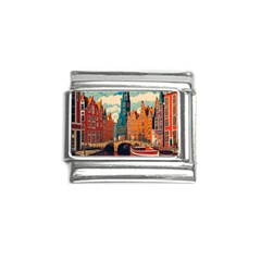 London England Bridge Europe Buildings Architecture Vintage Retro Town City Italian Charm (9mm)