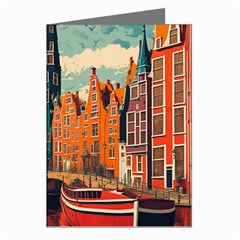 London England Bridge Europe Buildings Architecture Vintage Retro Town City Greeting Cards (pkg Of 8)