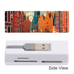 London England Bridge Europe Buildings Architecture Vintage Retro Town City Memory Card Reader (stick) by Maspions