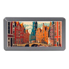 London England Bridge Europe Buildings Architecture Vintage Retro Town City Memory Card Reader (mini) by Maspions