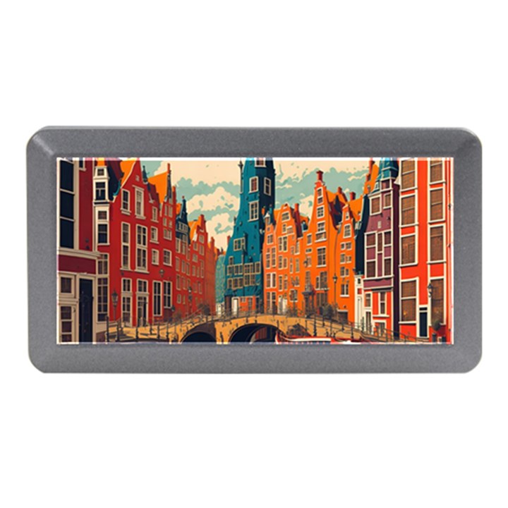 London England Bridge Europe Buildings Architecture Vintage Retro Town City Memory Card Reader (Mini)