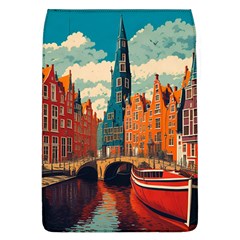 London England Bridge Europe Buildings Architecture Vintage Retro Town City Removable Flap Cover (l)