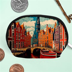 London England Bridge Europe Buildings Architecture Vintage Retro Town City Accessory Pouch (medium)