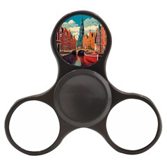 London England Bridge Europe Buildings Architecture Vintage Retro Town City Finger Spinner by Maspions