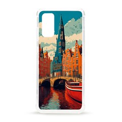 London England Bridge Europe Buildings Architecture Vintage Retro Town City Samsung Galaxy S20 6 2 Inch Tpu Uv Case