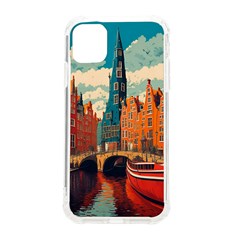 London England Bridge Europe Buildings Architecture Vintage Retro Town City Iphone 11 Tpu Uv Print Case