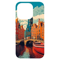 London England Bridge Europe Buildings Architecture Vintage Retro Town City Iphone 14 Pro Black Uv Print Case by Maspions