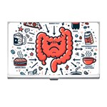 Health Gut Health Intestines Colon Body Liver Human Lung Junk Food Pizza Business Card Holder Front