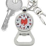 Health Gut Health Intestines Colon Body Liver Human Lung Junk Food Pizza Bottle Opener Key Chain Front