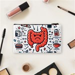 Health Gut Health Intestines Colon Body Liver Human Lung Junk Food Pizza Cosmetic Bag (Small) Back