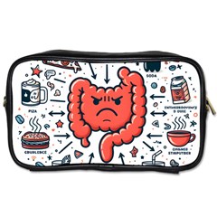 Health Gut Health Intestines Colon Body Liver Human Lung Junk Food Pizza Toiletries Bag (one Side) by Maspions