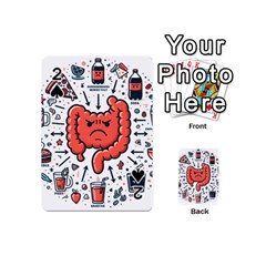 Health Gut Health Intestines Colon Body Liver Human Lung Junk Food Pizza Playing Cards 54 Designs (mini)