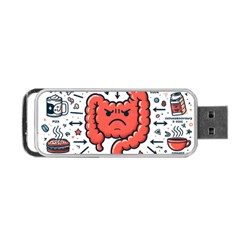 Health Gut Health Intestines Colon Body Liver Human Lung Junk Food Pizza Portable Usb Flash (one Side) by Maspions