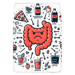 Health Gut Health Intestines Colon Body Liver Human Lung Junk Food Pizza Removable Flap Cover (l) by Maspions