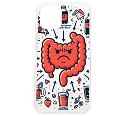 Health Gut Health Intestines Colon Body Liver Human Lung Junk Food Pizza Iphone 12 Pro Max Tpu Uv Print Case by Maspions