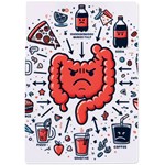 Health Gut Health Intestines Colon Body Liver Human Lung Junk Food Pizza A4 Acrylic Clipboard Back