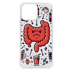 Health Gut Health Intestines Colon Body Liver Human Lung Junk Food Pizza Iphone 13 Pro Max Tpu Uv Print Case by Maspions