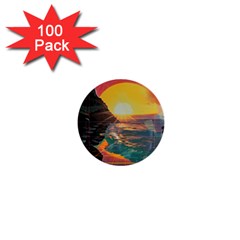 Pretty Art Nice 1  Mini Buttons (100 Pack) 