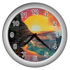 Pretty Art Nice Wall Clock (silver)