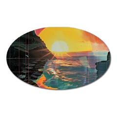 Pretty Art Nice Oval Magnet