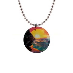 Pretty Art Nice 1  Button Necklace