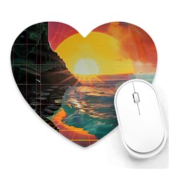 Pretty Art Nice Heart Mousepad by Maspions