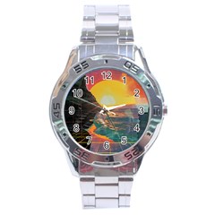 Pretty Art Nice Stainless Steel Analogue Watch