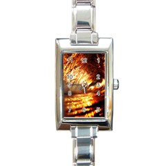 Wave Art Mood Water Sea Beach Rectangle Italian Charm Watch by Maspions