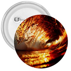 Wave Art Mood Water Sea Beach 3  Buttons