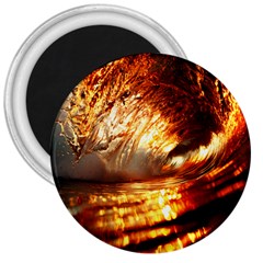 Wave Art Mood Water Sea Beach 3  Magnets by Maspions