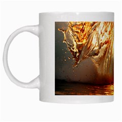 Wave Art Mood Water Sea Beach White Mug by Maspions