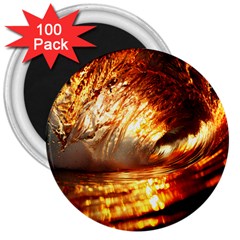 Wave Art Mood Water Sea Beach 3  Magnets (100 Pack)