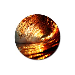 Wave Art Mood Water Sea Beach Magnet 3  (round)