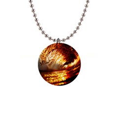 Wave Art Mood Water Sea Beach 1  Button Necklace by Maspions