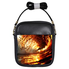 Wave Art Mood Water Sea Beach Girls Sling Bag